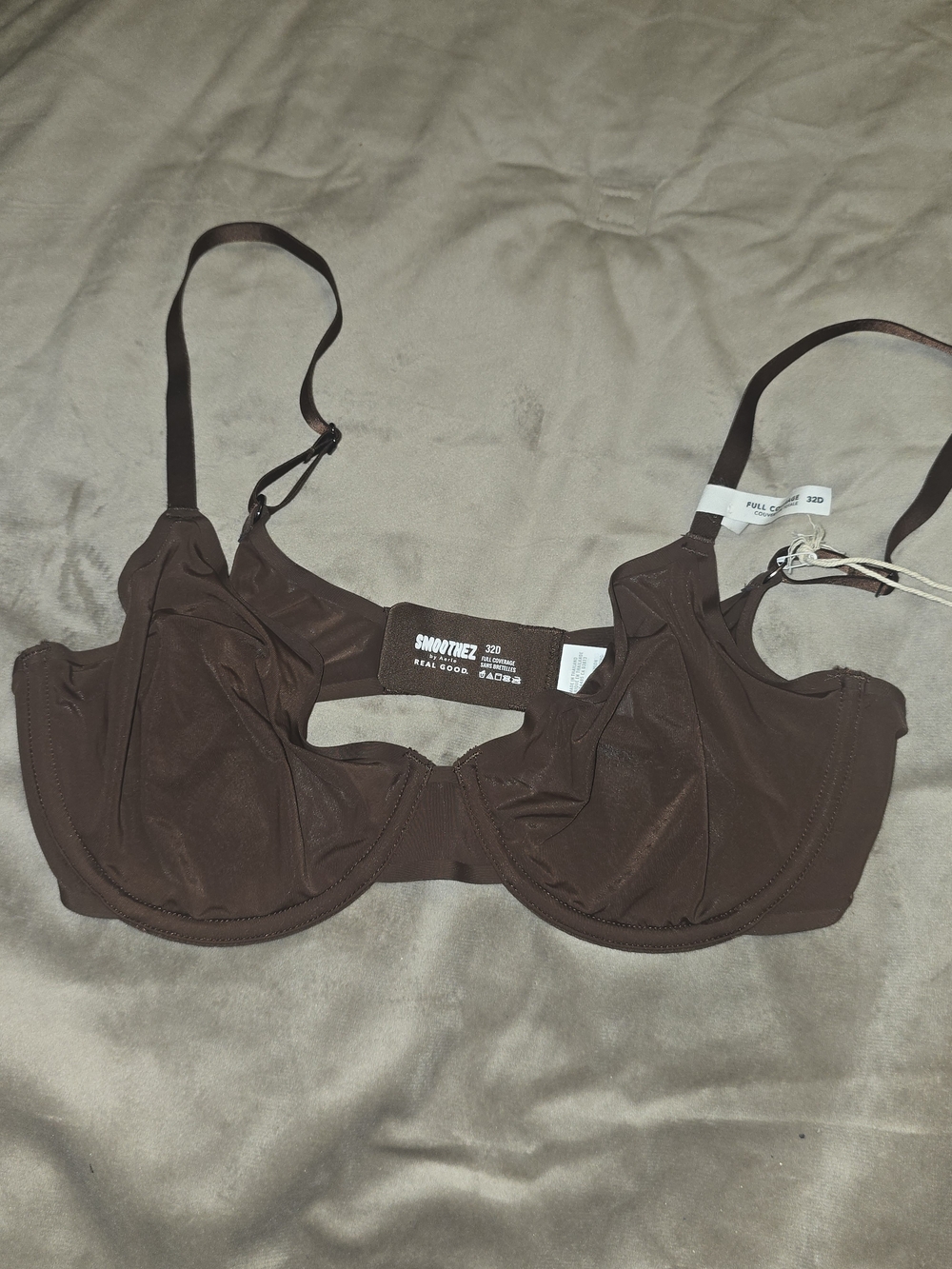 NWT aerie Brown Smooth Underwire Support Bra